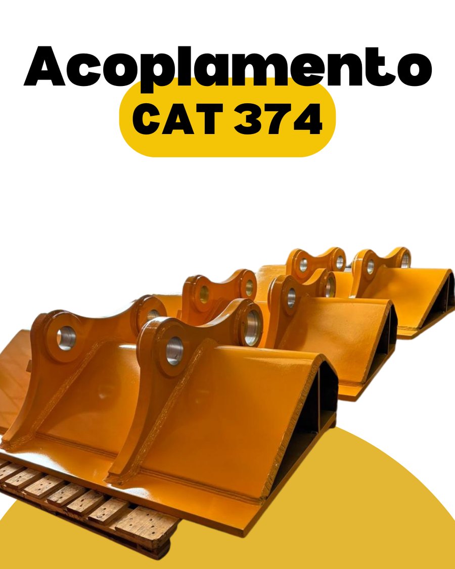 Acoplamentos em aço para escavadeira CAT 374