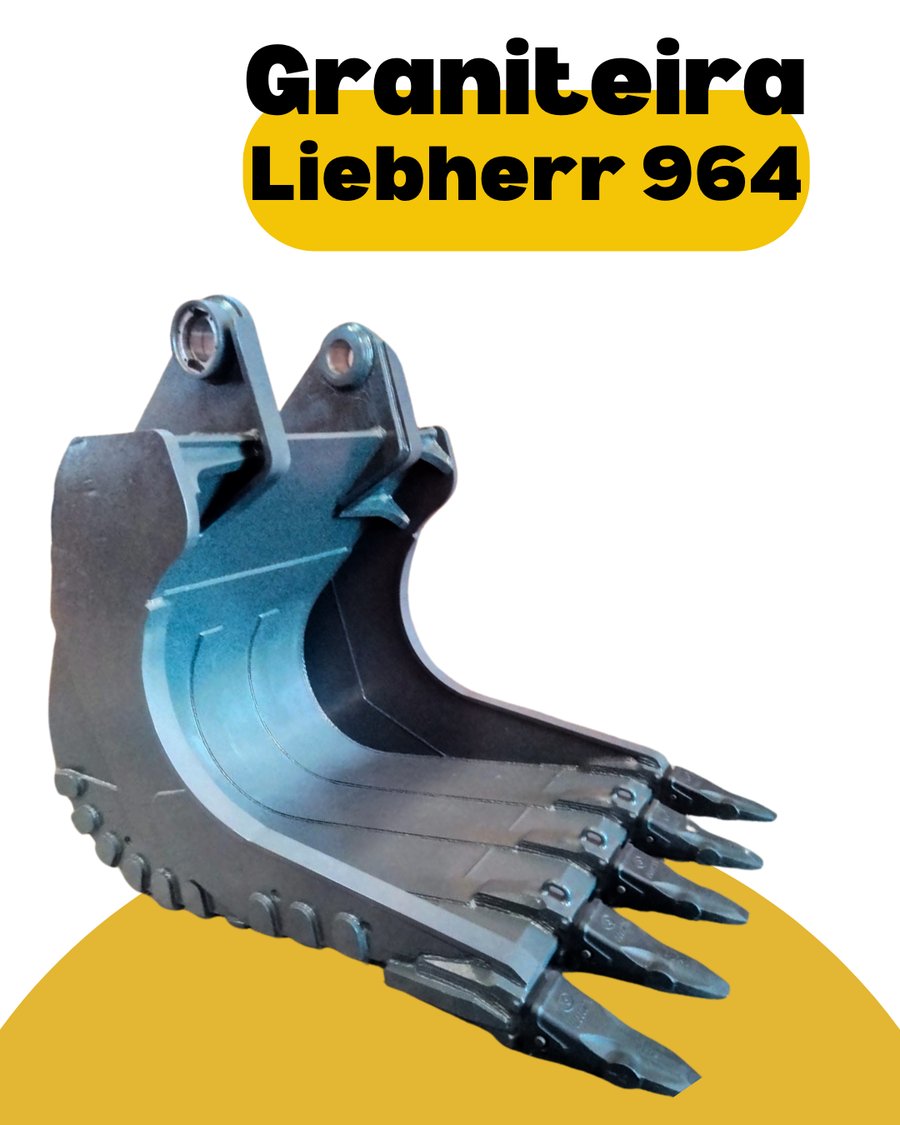 Caçamba graniteira estreita para escavadeira Liebherr 964