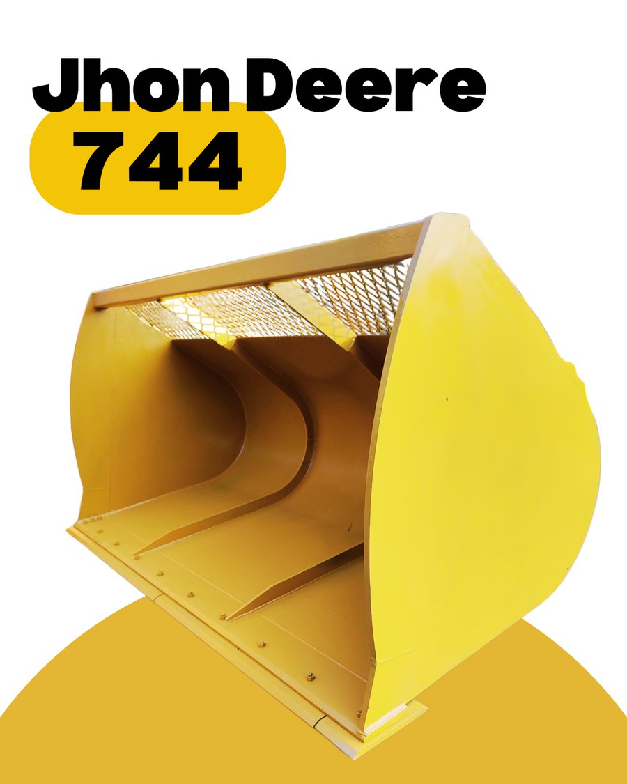 Caçamba com grade superior para carregadeira John Deere 744
